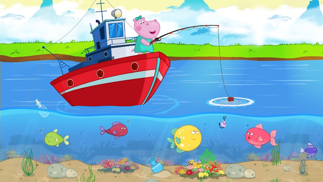 Fishing Hippo: Catch fish Mod Screenshot2