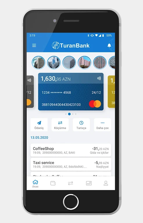 TuranBank Mobilbank Screenshot2