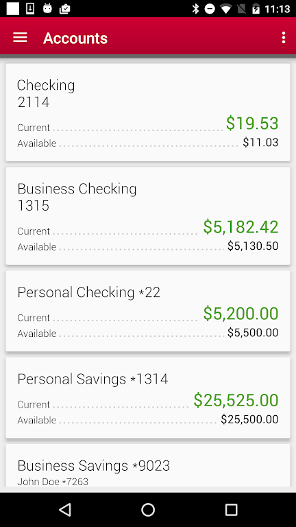 Allegacy Mobile Banking Screenshot1