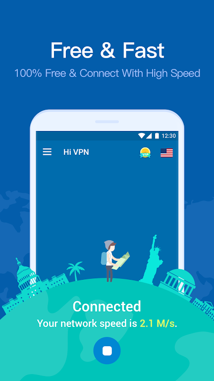 Hi Security VPN -  Unlimited Free Proxy VPN Screenshot2