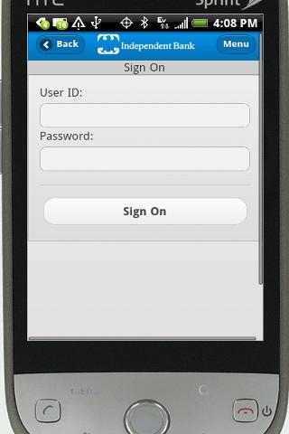 Independent Mobile Banking Screenshot1