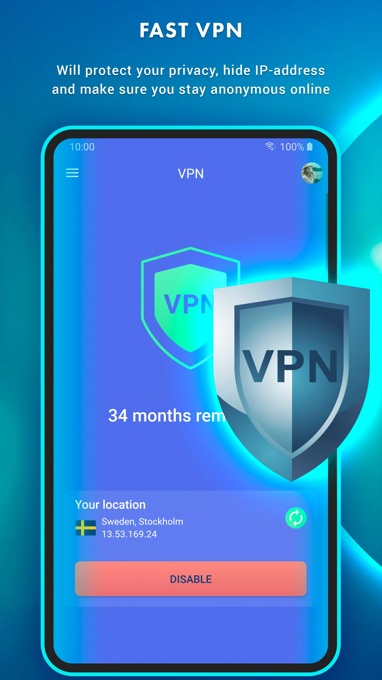 Antivirus - viruses protection, security, VPN Screenshot3