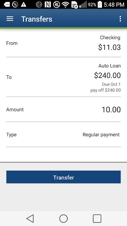 Evansville FCU Mobile Banking Screenshot3