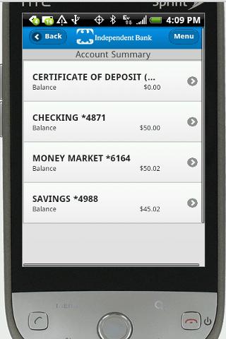 Independent Mobile Banking Screenshot3