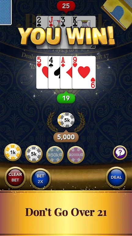 Blackjack Card Game Screenshot2