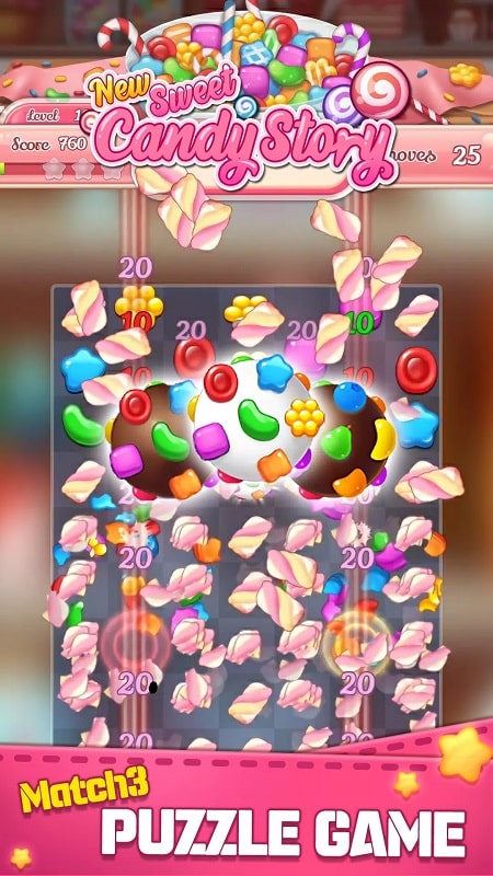 New Sweet Candy Story: Puzzle Screenshot1