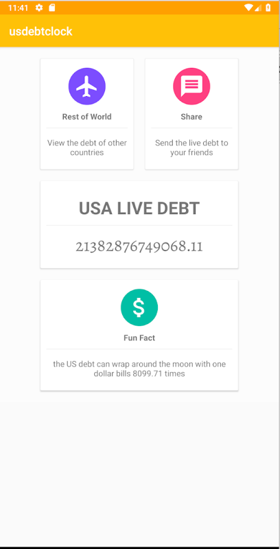 USA Debt Clock 2 Screenshot3