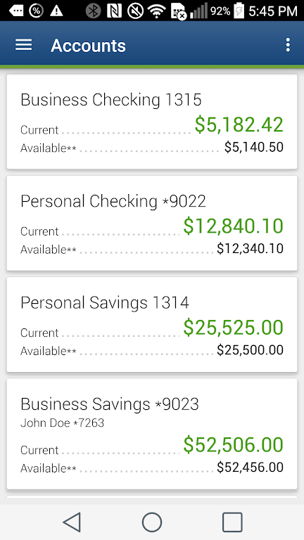 Evansville FCU Mobile Banking Screenshot1