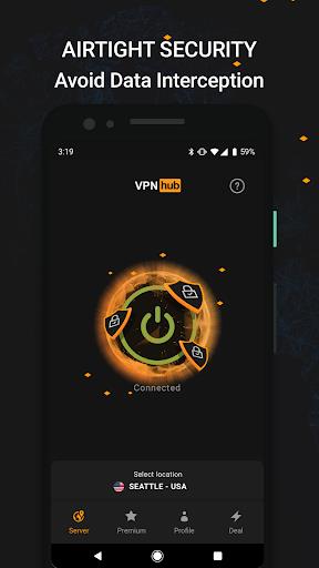 VPNhub - Secure, Private, Fast & Unlimited VPN Screenshot1