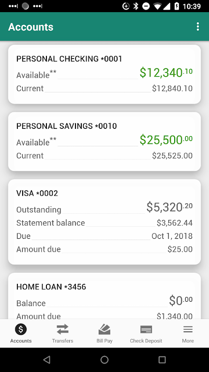 TVFCU Mobile Banking Screenshot1