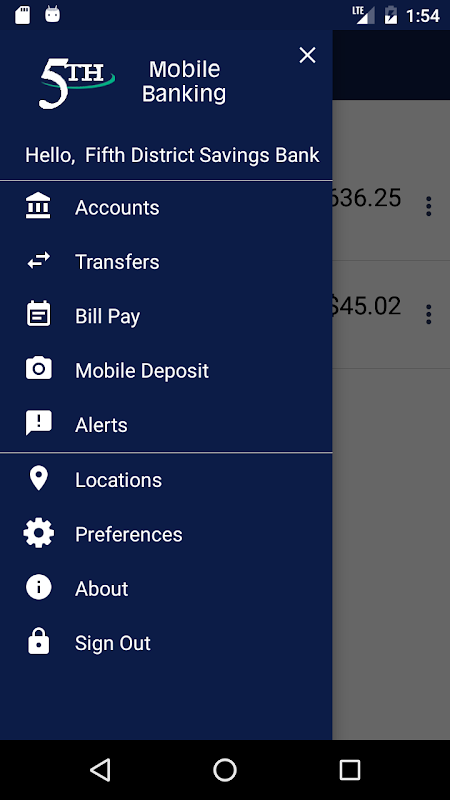 Fifth District Mobile Banking Screenshot2