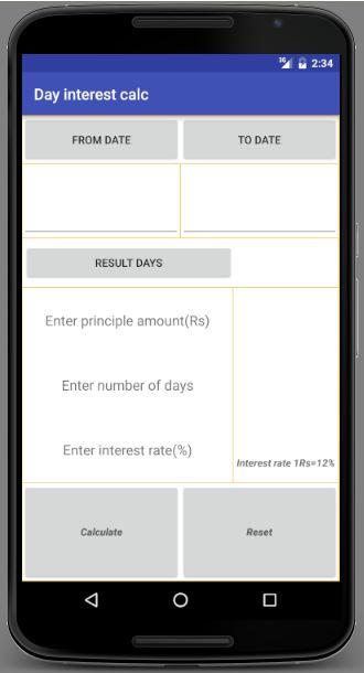 Day interest calc Screenshot1