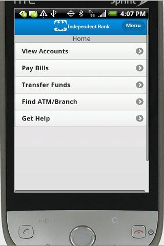 Independent Mobile Banking Screenshot2