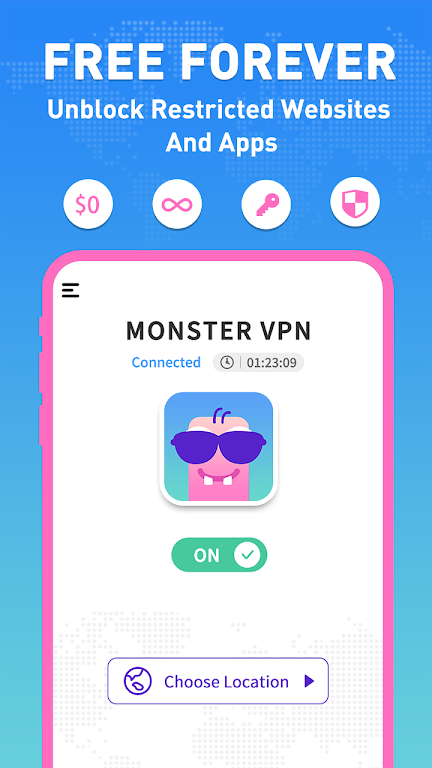 Monster VPN-Fast, Secure, Free Screenshot3