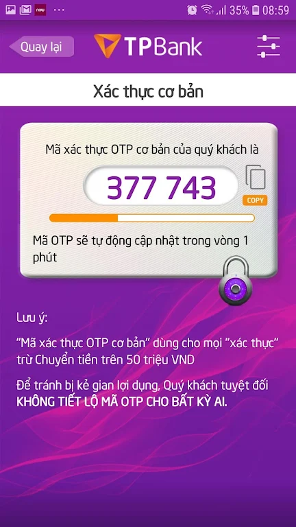 TPBank eToken Screenshot2