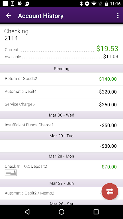 BankFinancial Mobile App Screenshot2