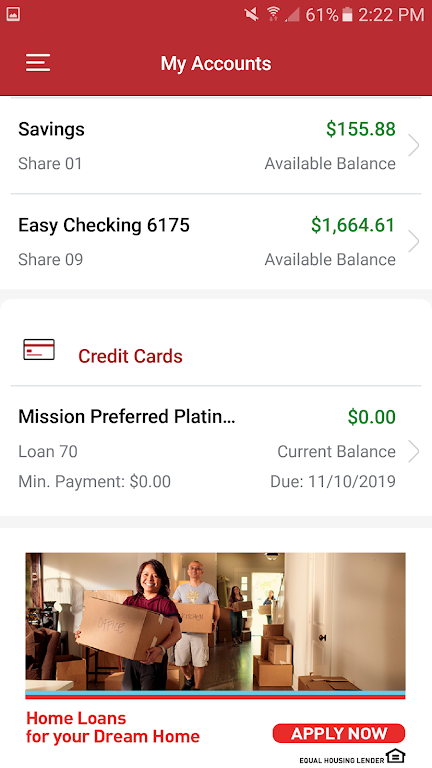 Mission Fed Mobile Banking Screenshot3