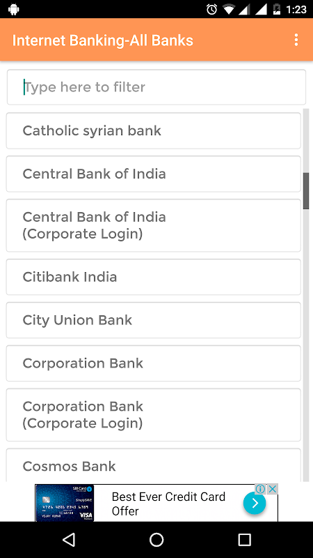 Internet Banking-All Banks Screenshot3