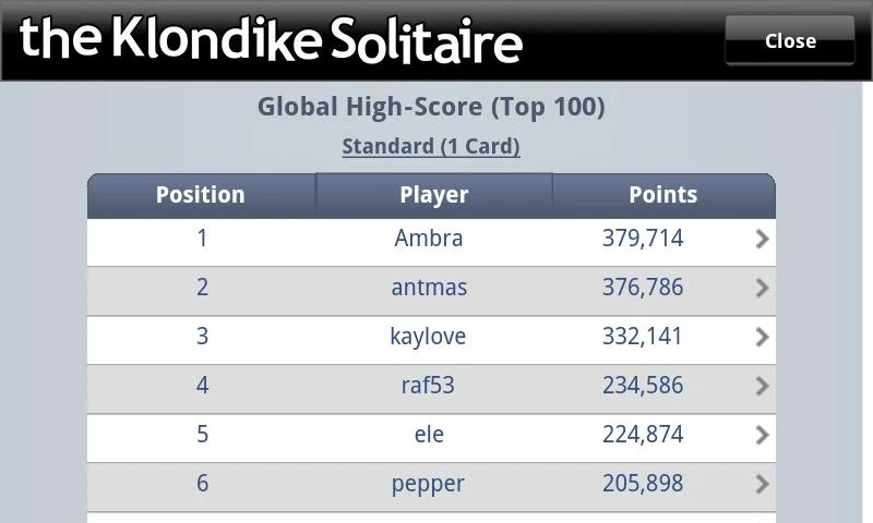 The Klondike Solitaire Screenshot3