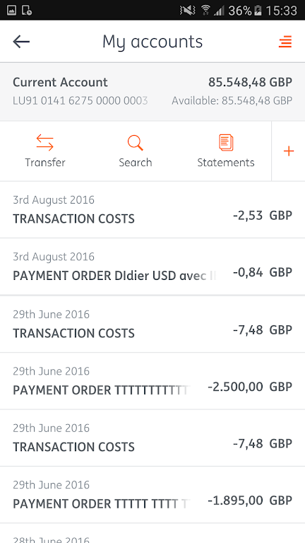 My ING Pro, online banking ING Screenshot3