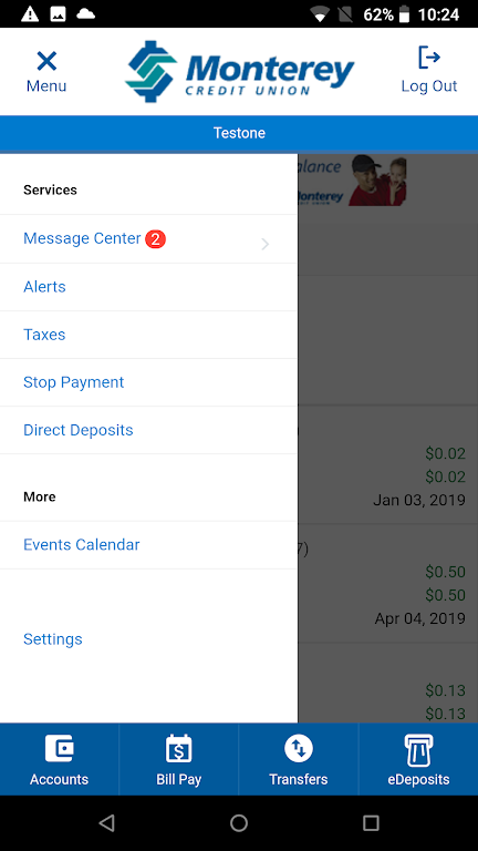 MontereyCU Mobile Banking Screenshot3