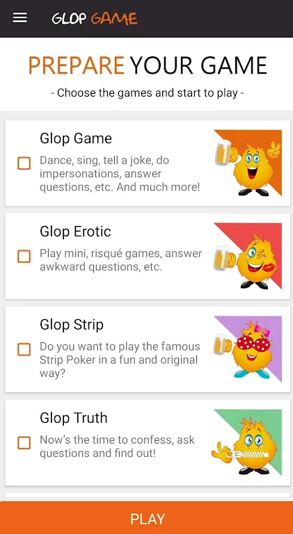 Drinking Card Game -  Glop Screenshot3