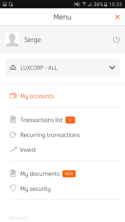 My ING Pro, online banking ING Screenshot1