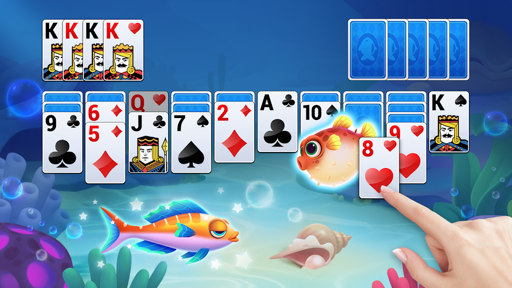 Solitaire Fish - Spider Card Screenshot3