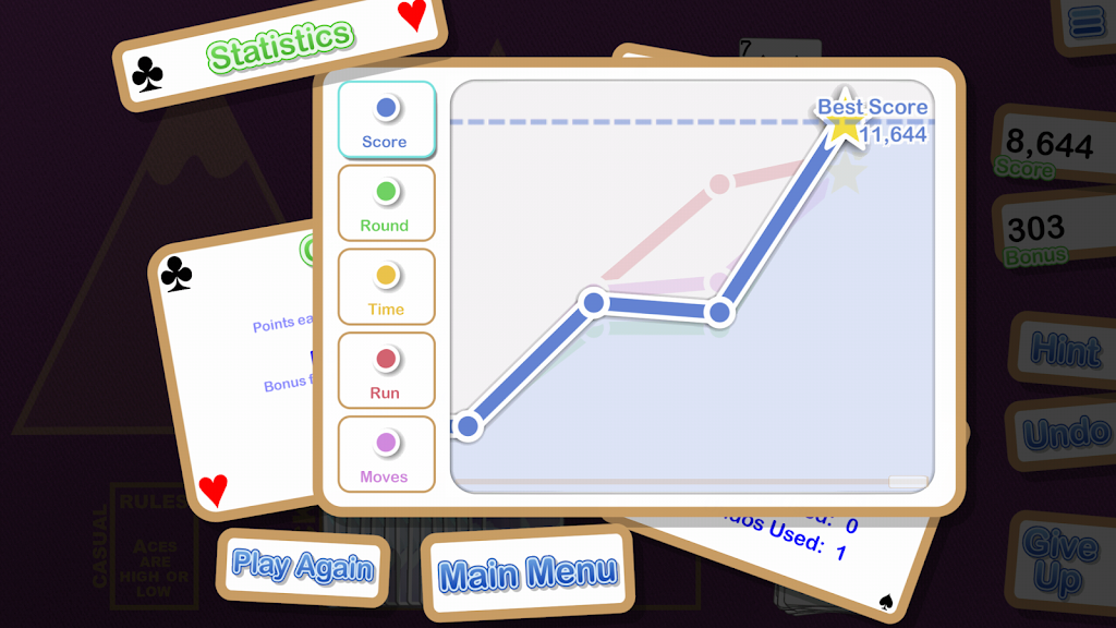 Crystal TriPeaks Solitaire Screenshot4