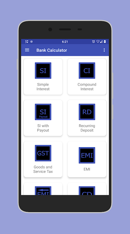 EMI, FD, RD - Bank Calculator Screenshot1