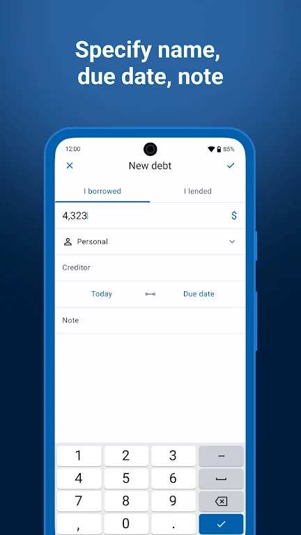 Debt Control – Manager Tracker Screenshot4