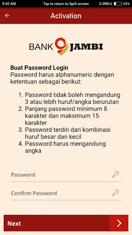 Bank Jambi Mobile Screenshot3