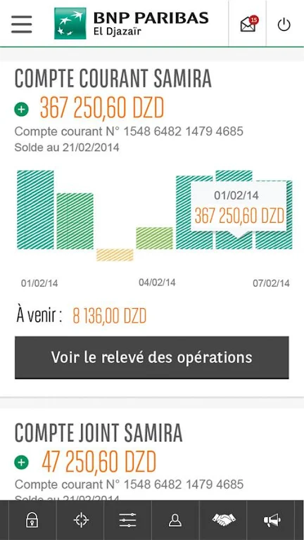 BNP Paribas El Djazaïr MyBank Screenshot2