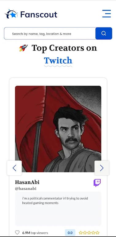 Fanscout - Creator Search Screenshot4