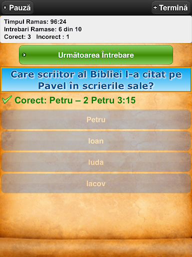 Intrebari Biblice Trivia Quiz Screenshot4