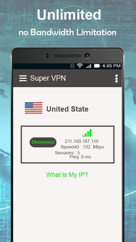 Impulse VPN – free VPN limitless proxy Screenshot3