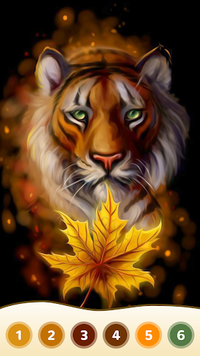 Tiger Coloring Book Color Game Screenshot2