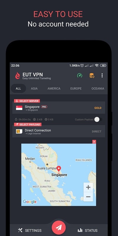 EUT VPN Screenshot1