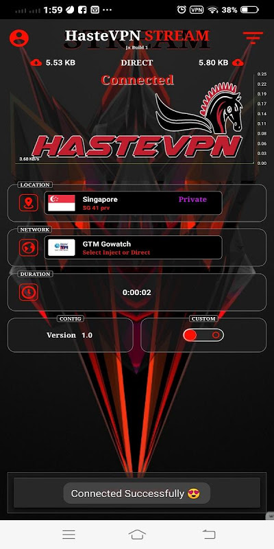 HasteVPN Stream Screenshot1