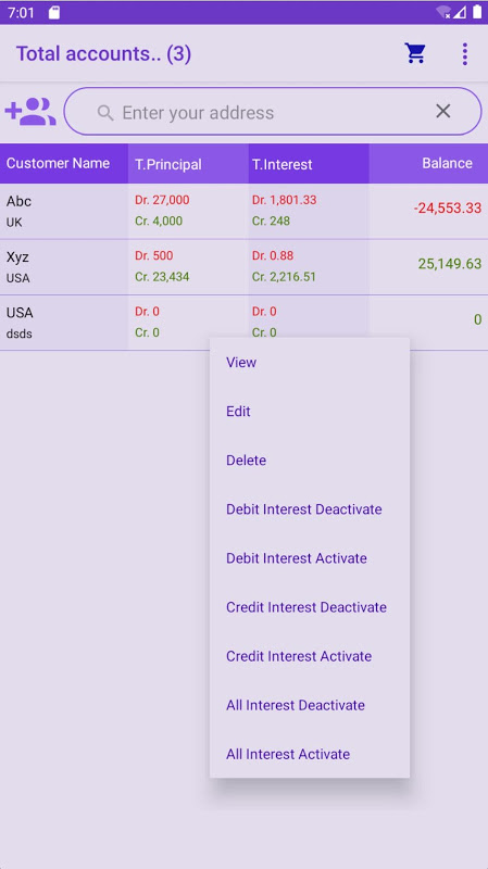 Interest Calculator & Finance Manager Screenshot2