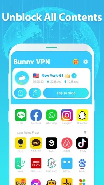 Bunny VPN - Visit Blocked Video Sites Screenshot11