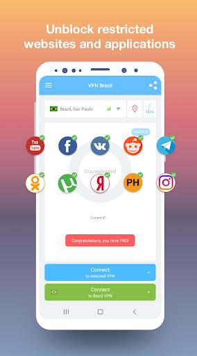 VPN Brazil - get free Brazilian IP Screenshot2