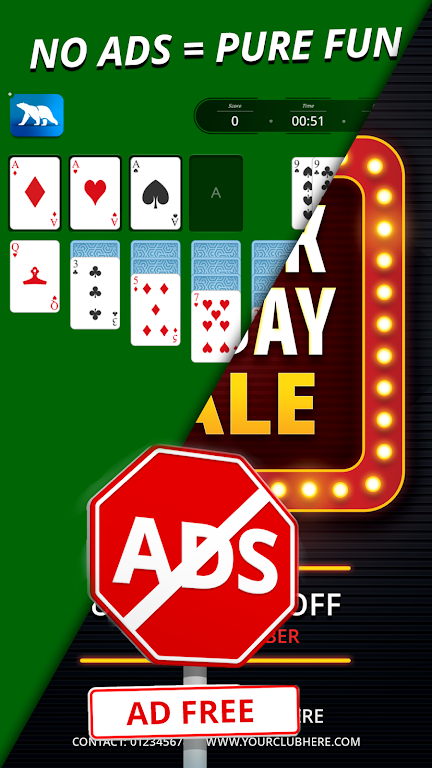 Solitaire - 3 in 1 Card games Screenshot2