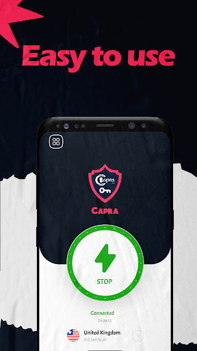 Capra VPN - Secure VPN Screenshot3