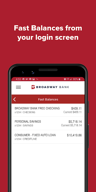 Broadway Bank Mobile Screenshot1