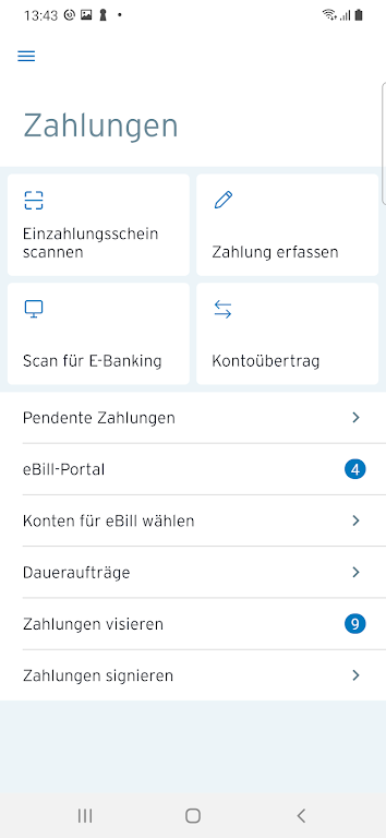 MobileBanking Sparkasse Schwyz Screenshot4