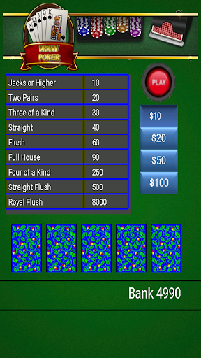 Five Card Draw Poker - Free Screenshot1