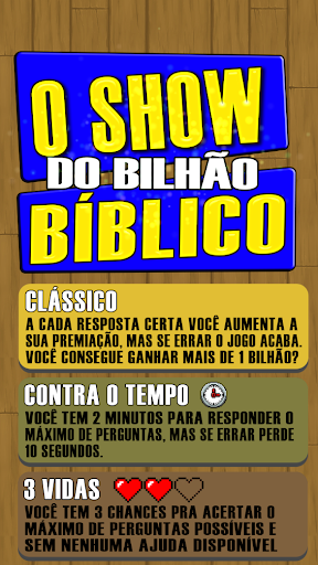 O Show do bilhão Bíblico 2020 Perguntas da Bíblia Screenshot4