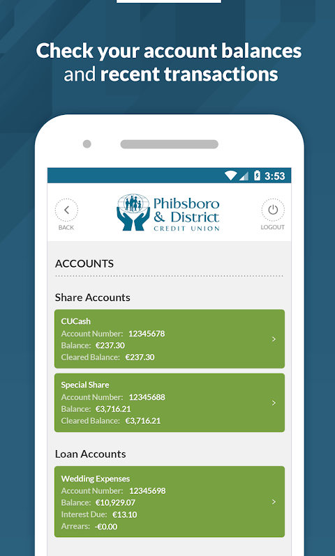 Phibsboro Credit Union Screenshot2