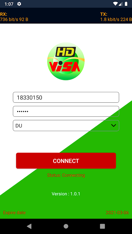 HD VISA VPN Screenshot1